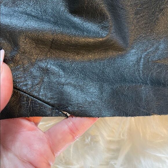 VTG U.S. Leather Mini Skirt || SZ 11-12 - Picture 9 of 9